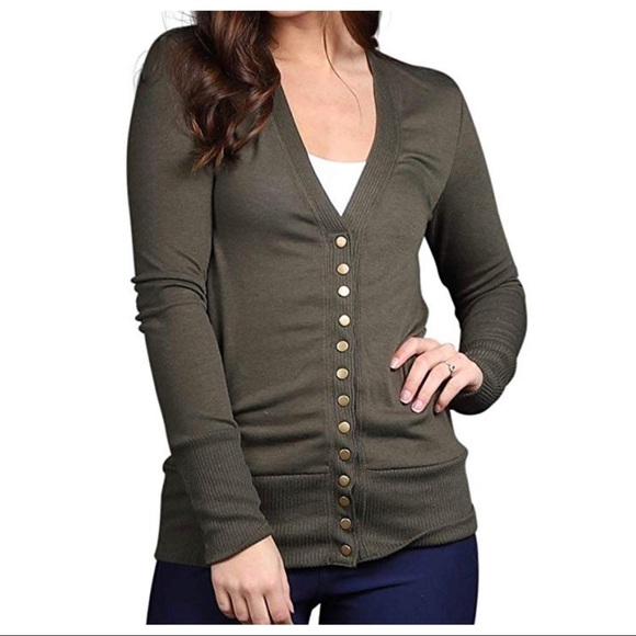 PERFECT CARDIGAN SNAP BUTTON CARDIGAN - Picture 2 of 3